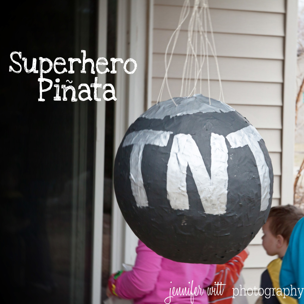 instructions for superhero pinata